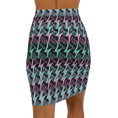 Mid-Waist Pencil Skirt