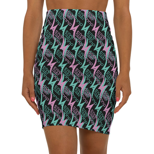 Mid-Waist Pencil Skirt