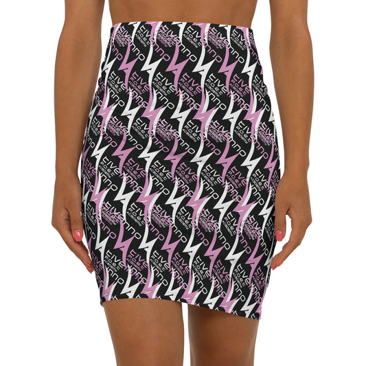 Mid-Waist Pencil Skirt