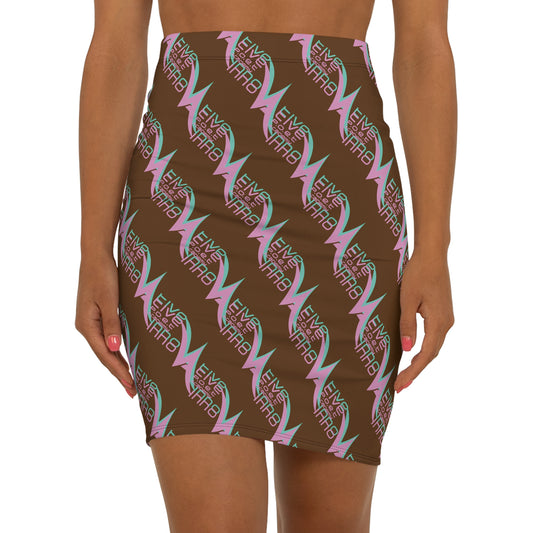 Mid-Waist Pencil Skirt
