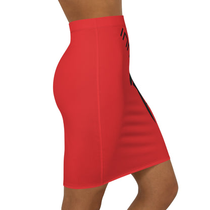 Mid-Waist Pencil Skirt