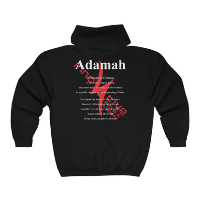 Unisex Full Zip Hooded Sweatshirt (Adamah)