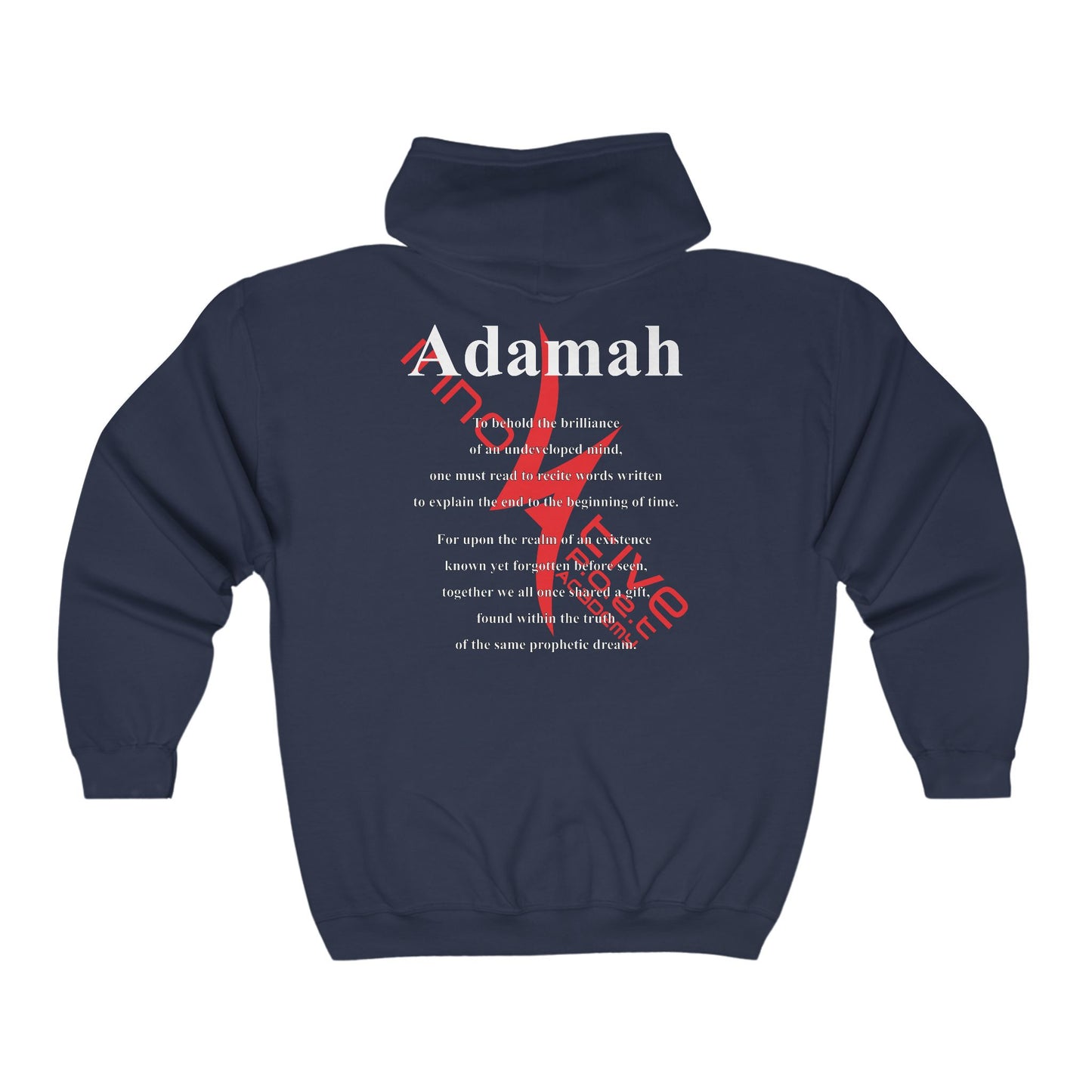 Unisex Full Zip Hooded Sweatshirt (Adamah)