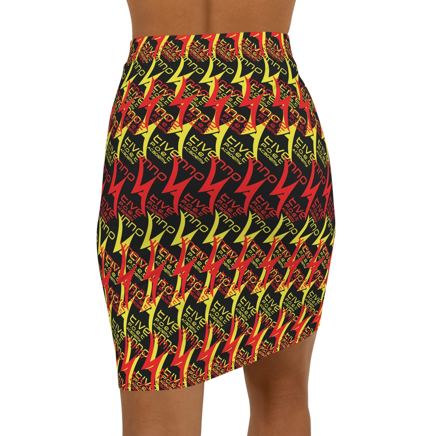 Mid-Waist Pencil Skirt