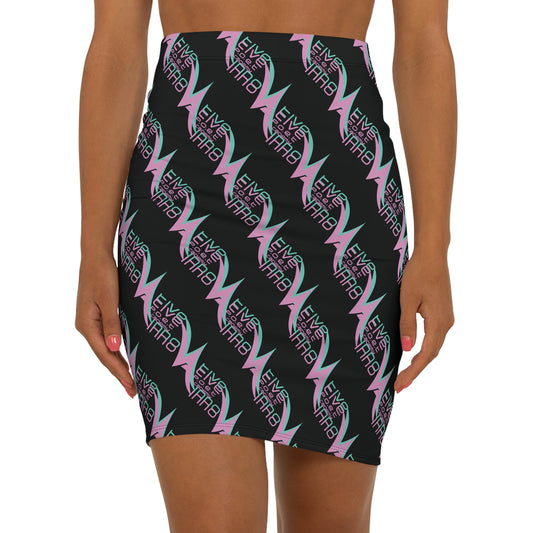 Mid-Waist Pencil Skirt