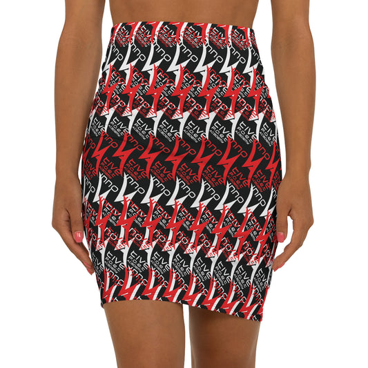Mid-Waist Pencil Skirt